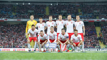 Poland pictured before their Nations League clash with Italy in 2020