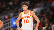 Atlanta Hawks forward Zaccharie Risacher.
