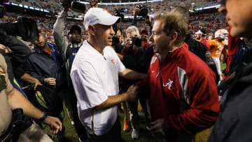 Jeremy Pruitt, Nick Saban - Alabama v Tennessee