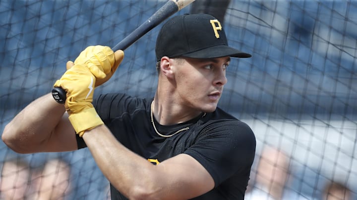 Pittsburgh Pirates shortstop Konnor Griffin was the ninth overall pick in first round of the 2024 First-Year Player Draft.