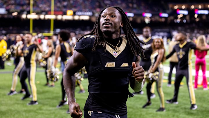 New Orleans Saints running back Alvin Kamara. New Orleans Saints running back Alvin Kamara.