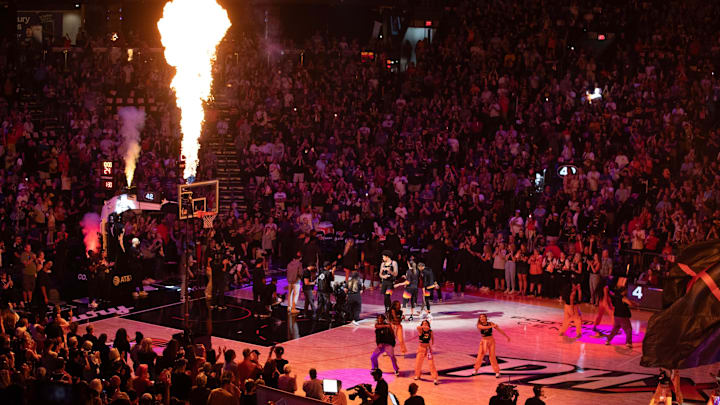 The Phoenix Mercury get ready to host the Indiana Fever on June 30, 2024, at Footprint Center in Phoenix.