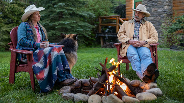 Amber Marshall as Amy Fleming and Shaun Johnston as Jackson "Jack" Bartlett in Heartland season 16