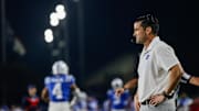 Duke football head coach Manny Diaz
