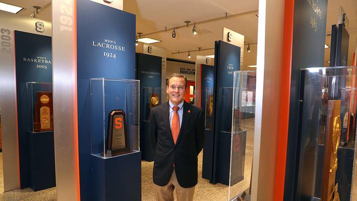 Syracuse chancellor Kent Syverud has named a search committee to find the next athletics director. Four possible candidates.