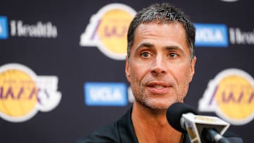 Earvin "Magic" Johnson & Rob Pelinka Los Angeles Lakers Media Availability