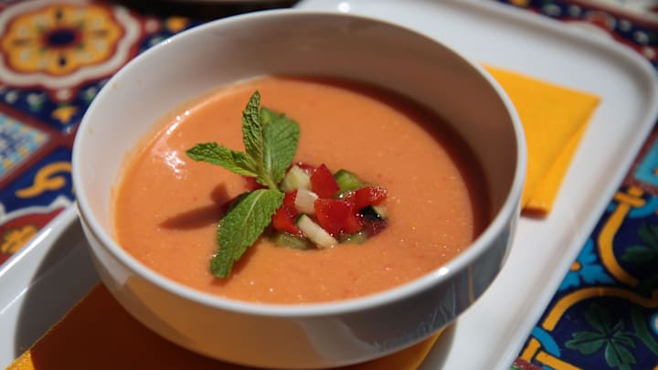 Gazpacho can be a refreshing soup for Summer