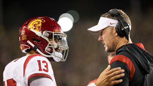 Caleb Williams Lincoln Riley DJ Moore Ben Johnson quarterback NFL Chicago Bears USC Trojan