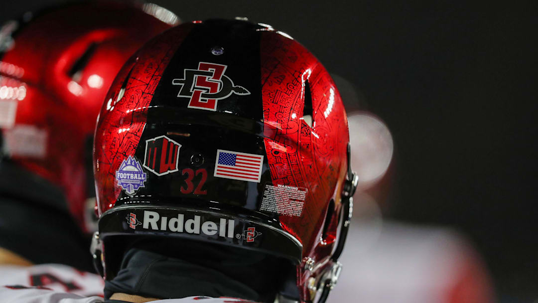 San Diego State Aztecs football helmet.