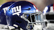 New York Giants helmets  
