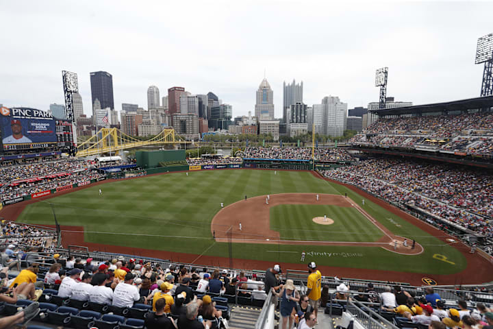 General view as the Pittsburgh Pirates host the Philadelphia Phillies during the fourth inning at PNC Park. 