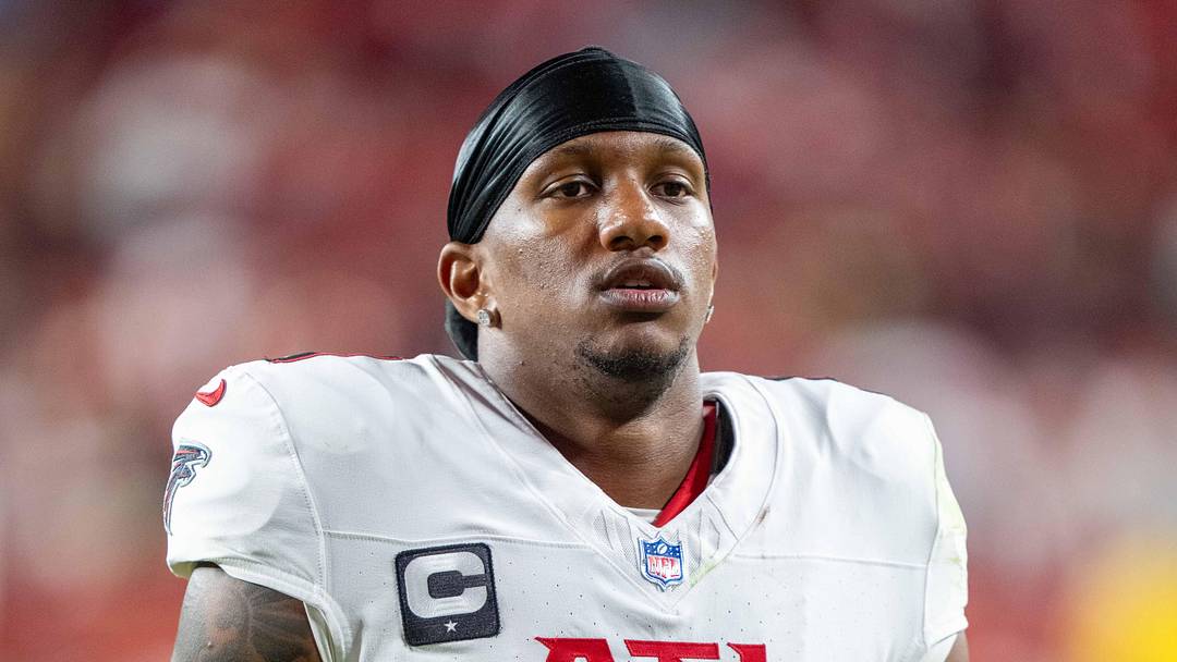 October 19, 2025; Santa Clara, California, USA; Atlanta Falcons quarterback Michael Penix Jr. (9) after the game against the San Francisco 49ers at Levi's Stadium. Mandatory Credit: Kyle Terada-Imagn Images