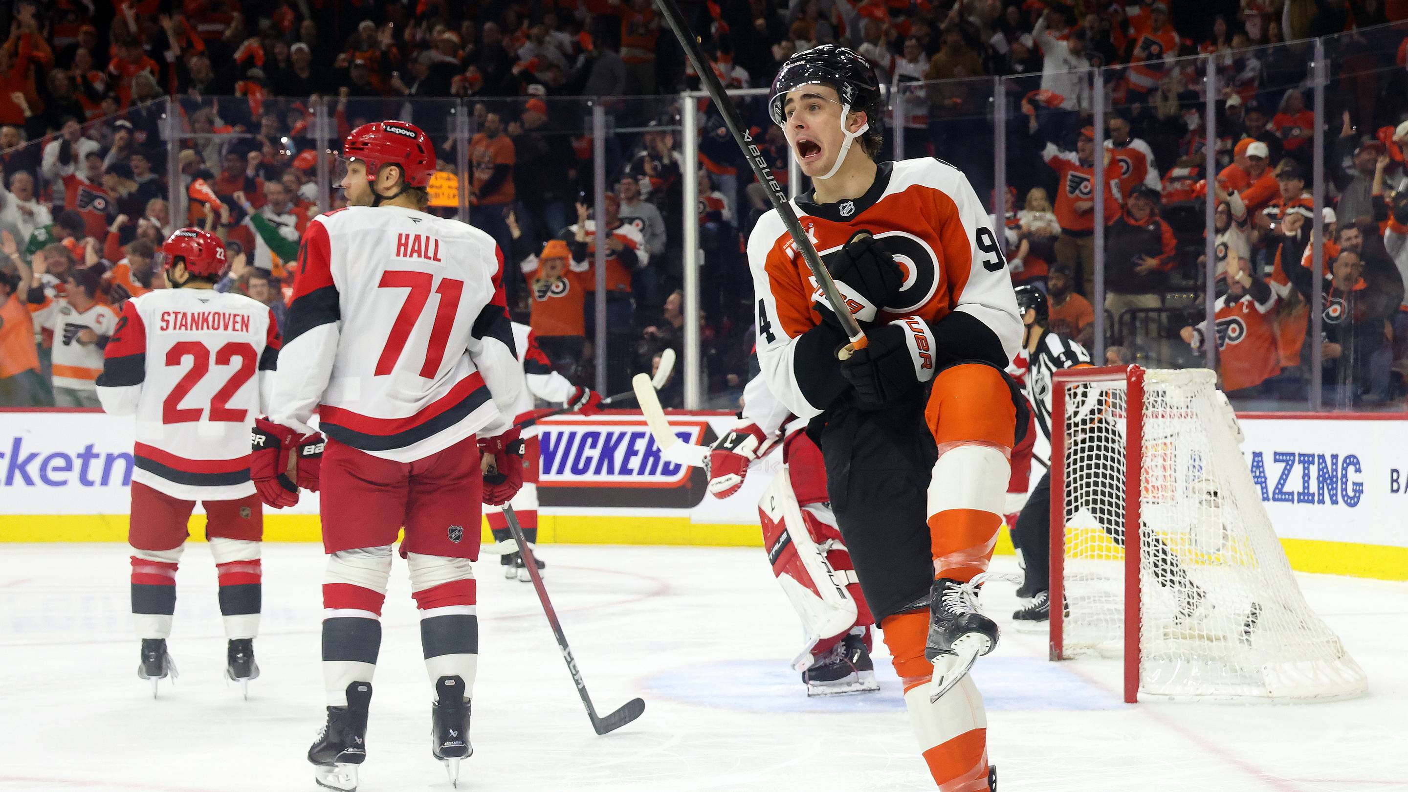 Porter Martone’s welcome says a lot about the Flyers locker room