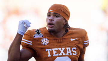 Texas Longhorns wide receiver DeAndre Moore Jr. against the Clemson Tigers
