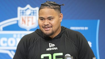 Miami Dolphins offensive lineman Jonah Savaiinaea