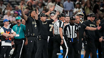 New Orleans Saints head coach Kellen Moore 
