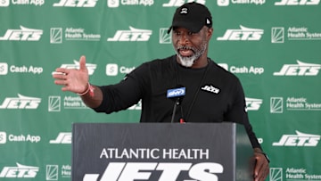 NY Jets head coach Aaron Glenn