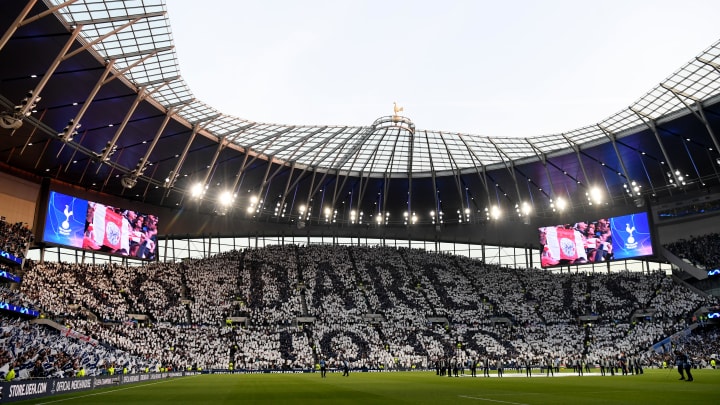 Le Tottenham Stadium lors de la demi-finale de C1 contre l'Ajax Amsterdam en 2019. Le Tottenham Stadium lors de la demi-finale de C1 contre l'Ajax Amsterdam en 2019.