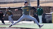 West Virgnia reliever Carson Estridge. 
