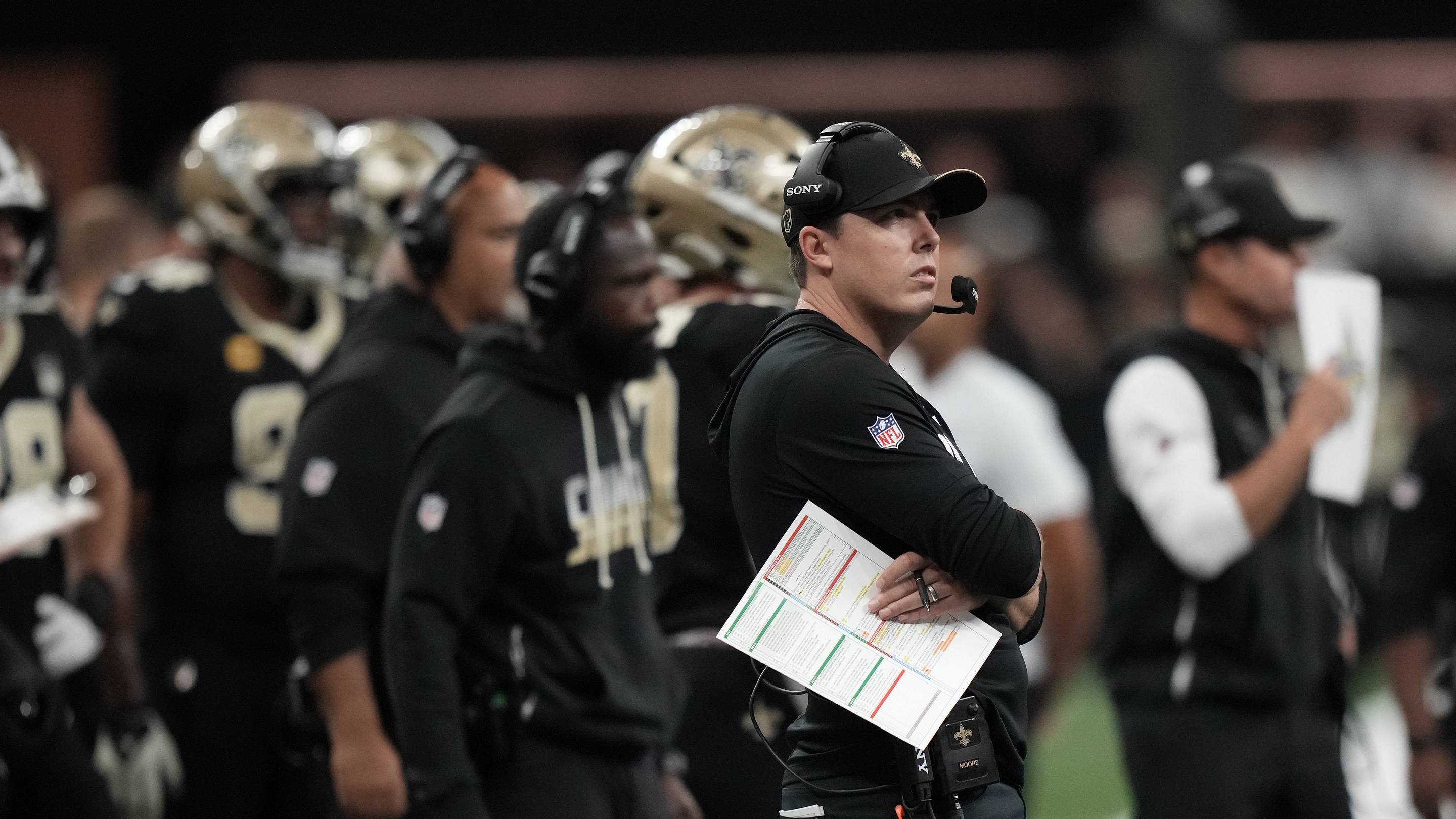 What Kellen Moore, Tyler Shough Said After Saints’ Collapse vs. Raiders