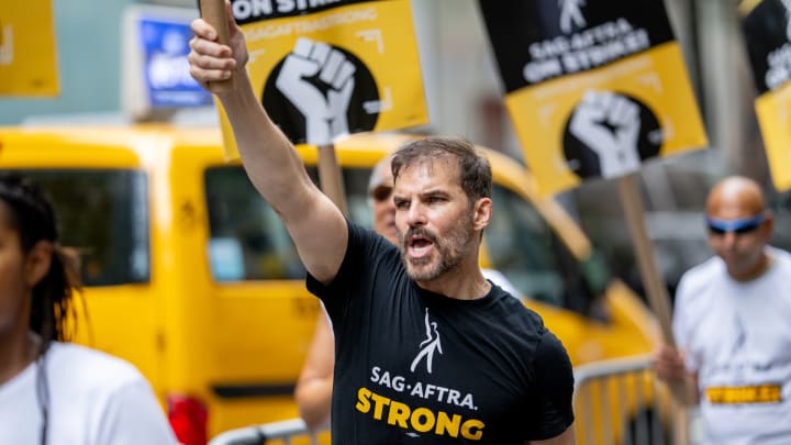 SAG-AFTRA Members Maintain Picket Lines Across New York City During Strike