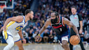 Steph Curry and James Harden faced off yet again on Tuesday night. 