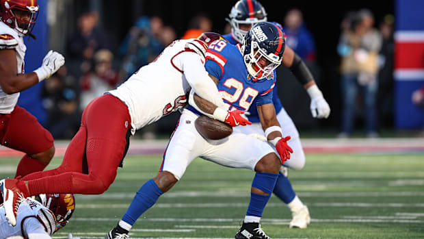 New York Giants running back Tyrone Tracy Jr.  