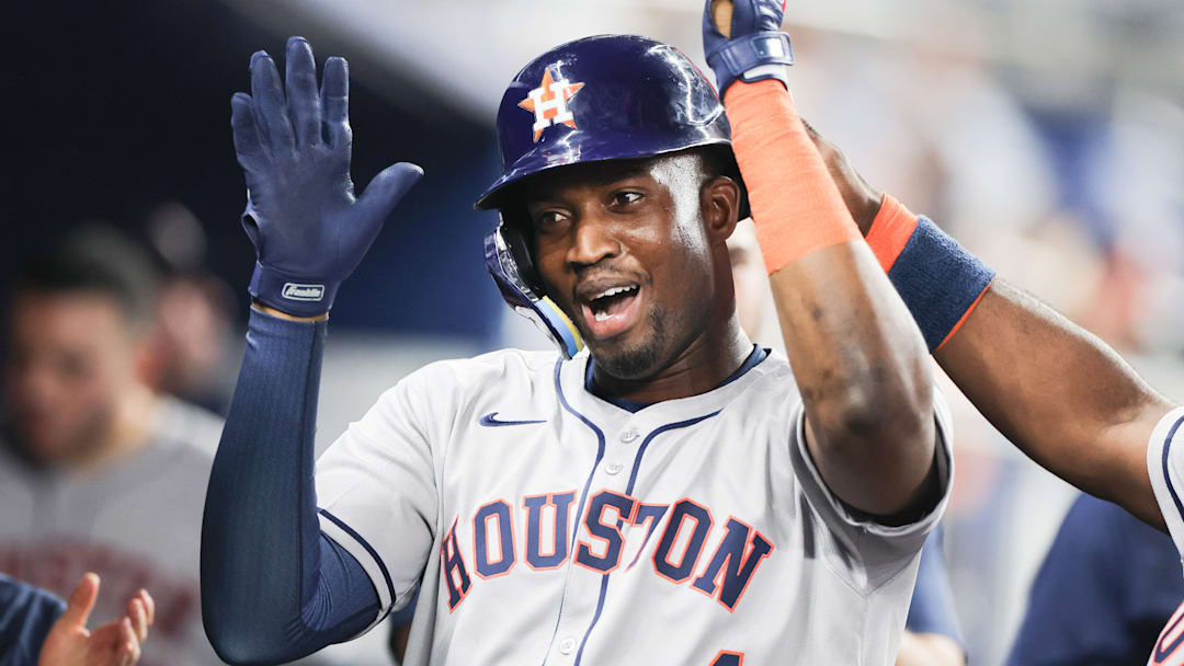 Houston Astros outfielder Jesús Sánchez