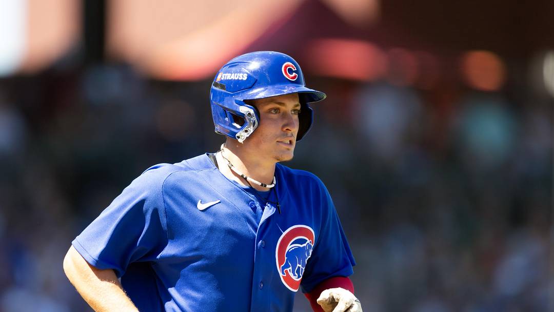 Mar 24, 2026; Mesa, Arizona, USA; Chicago Cubs first baseman Josiah Hartshorn against the New York Yankees during spring training at Sloan Park. Mandatory Credit: Mark J. Rebilas-Imagn Images Mar 24, 2026; Mesa, Arizona, USA; Chicago Cubs first baseman Josiah Hartshorn against the New York Yankees during spring training at Sloan Park. Mandatory Credit: Mark J. Rebilas-Imagn Images