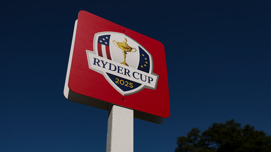 2025 Ryder Cup sign at Bethpage Black