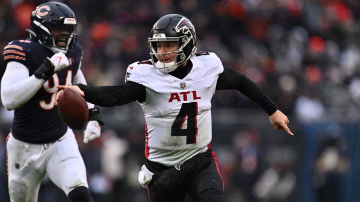 Taylor Heinicke was the on-again, off-again starter for the Atlanta Falcons under Arthur Smith in 2023.
