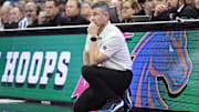 Boise State Broncos head coach Leon Rice.