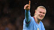 Haaland con el Manchester City 