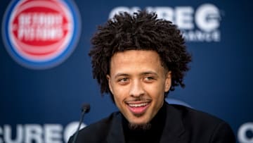 Detroit Pistons Introduce First NBA Draft First Overall Pick Cade Cunningham