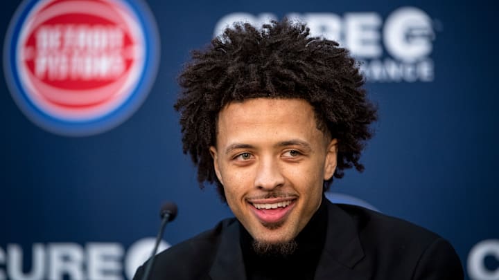 Detroit Pistons Introduce First NBA Draft First Overall Pick Cade Cunningham