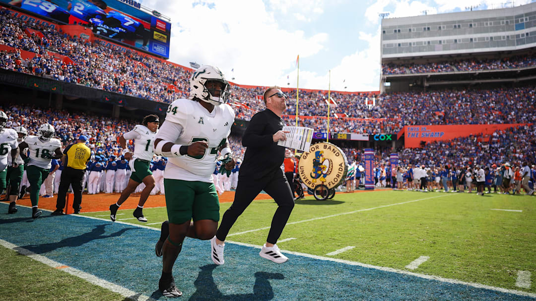 Alex Golesh, Rico Watson III, USF v Florida Alex Golesh, Rico Watson III, USF v Florida