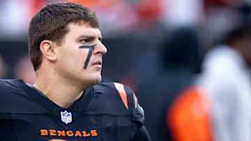 Cincinnati Bengals defensive end Trey Hendrickson (91) looks on before the NFL game between the Cincinnati Bengals and the Denver Broncos at Paycor Stadium in Cincinnati on Saturday, Dec. 28, 2024.
