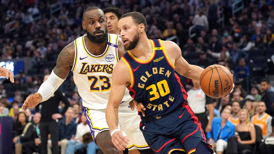 LeBron James and Stephen Curr