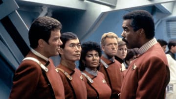 On the set of Star Trek III: The Search for Spock