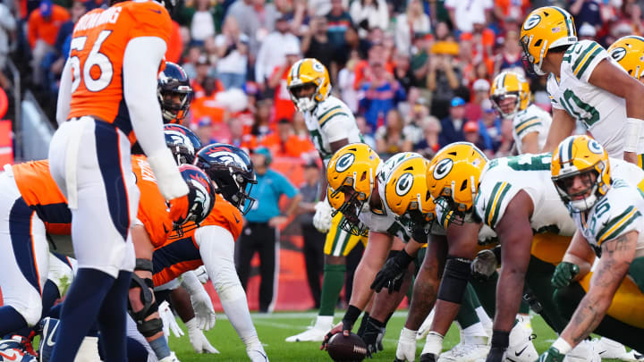 Packers-Broncos during last year's regular-season game.