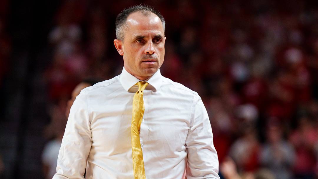 Mar 8, 2026; Lincoln, Nebraska, USA; Iowa Hawkeyes head coach Ben McCollum during the first half against the Nebraska Cornhuskers at Pinnacle Bank Arena. Mandatory Credit: Dylan Widger-Imagn Images
