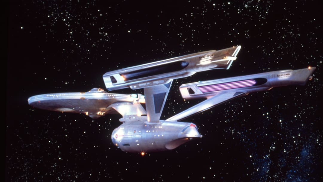 The USS Enterprise (NCC-1701), as it appeared after its refit in Star Trek: The Motion Picture.