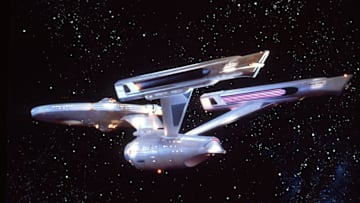 The USS Enterprise (NCC-1701), as it appeared after its refit in Star Trek: The Motion Picture.