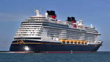 The Disney Wish sailed out of Port Canaveral late Monday afternoon. Three other cruise ships sailed