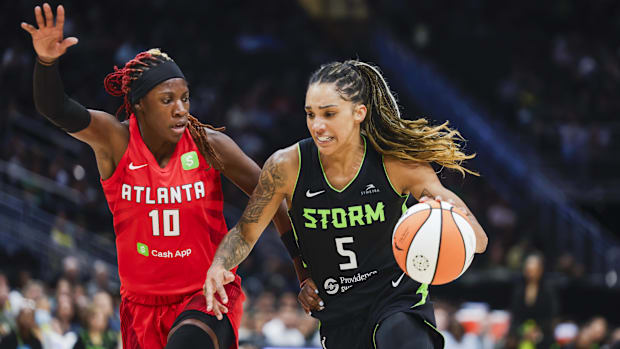A Seattle Storm player climbed the franchise rankings during a big win over the Chicago Sky, adding to the team’s history. 