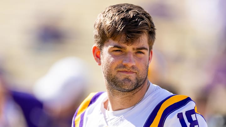LSU Tigers quarterback Garrett Nussmeier