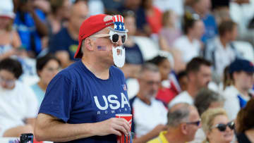 Die USA unterstützten in Lyon viele kostümierte Fans