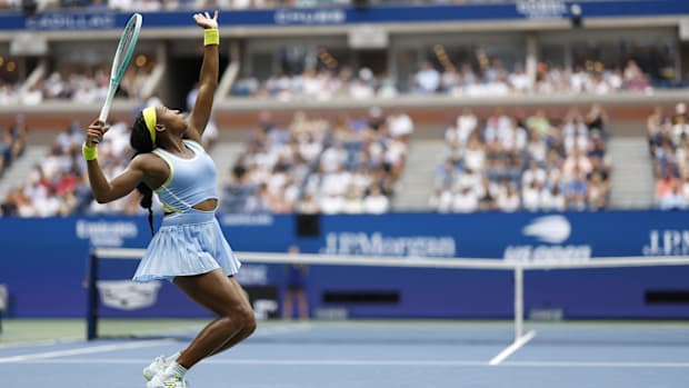 Gauff's service struggles were on full display when she was knocked out of the U.S. Open in the Round of 16.