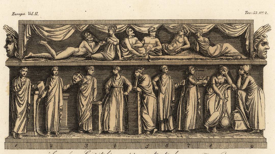 Capotoline sarcophagus representing the Nine Muses Capotoline sarcophagus representing the Nine Muses