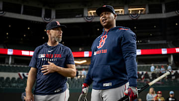 Devers no ha conectado hits en la temporada en sus primeros cuatro juegos  